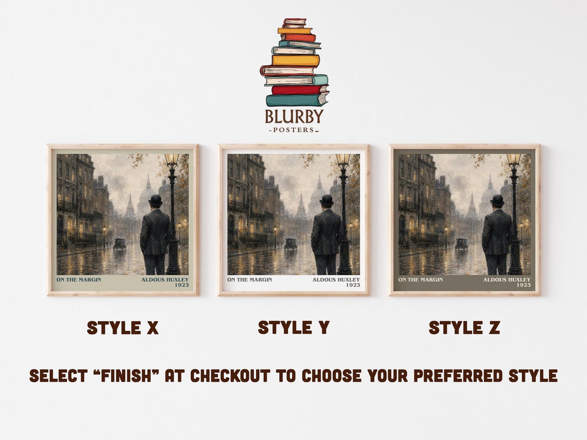On The Margin Literary Art Print by Aldous Huxley