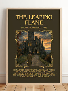 The Leaping Flame Minimalist Book Poster by Barbara Cartland – image 2