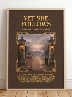 Yet She Follows Minimalist Book Poster by Barbara Cartland – image 2