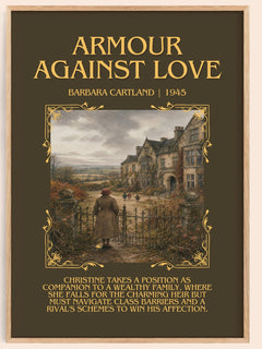 Armour Against Love Minimalist Book Poster by Barbara Cartland – image 1