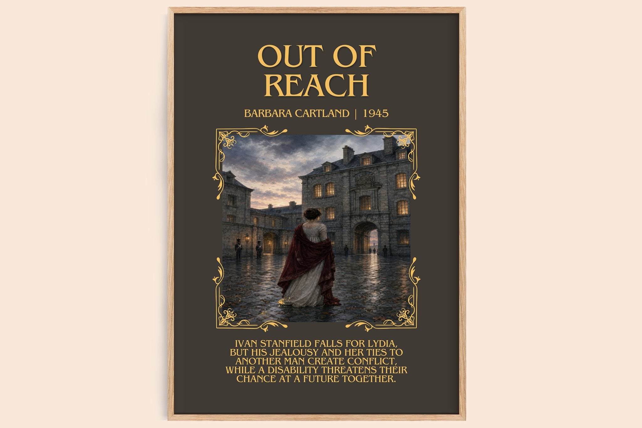 Out Of Reach Minimalist Book Poster by Barbara Cartland