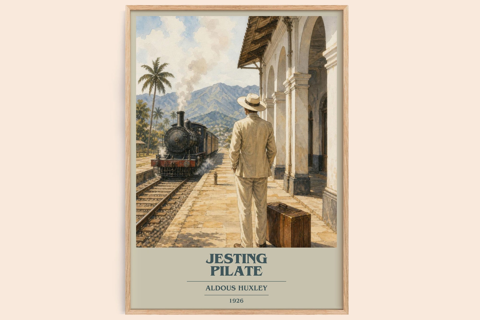 Jesting Pilate Book Cover Poster by Aldous Huxley