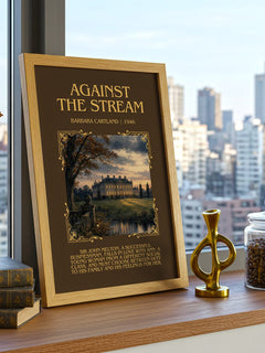 Against The Stream Minimalist Book Poster by Barbara Cartland – image 3