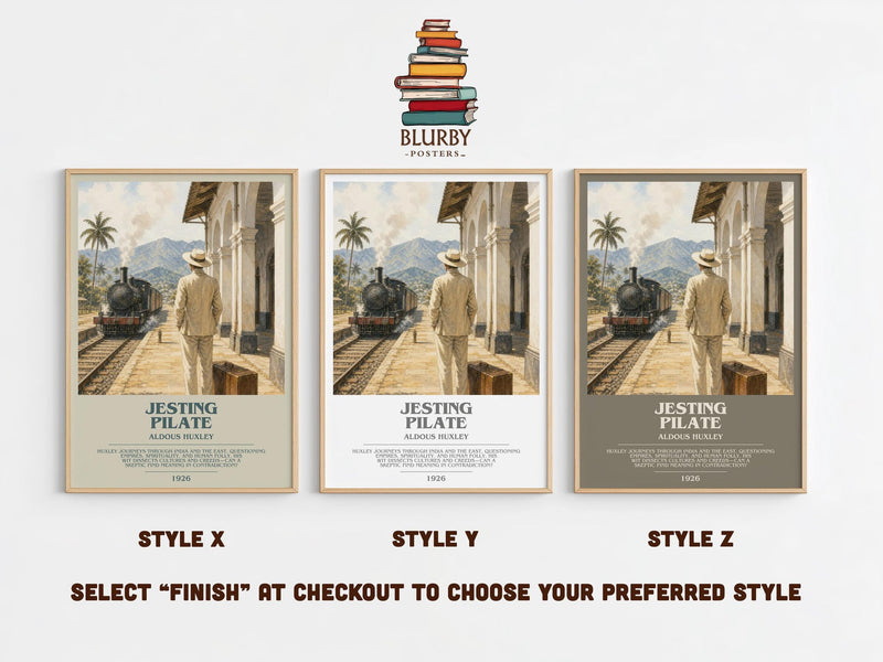 Jesting Pilate Bookish Wall Art by Aldous Huxley