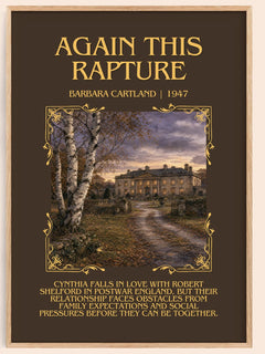 Again This Rapture Minimalist Book Poster by Barbara Cartland – image 1