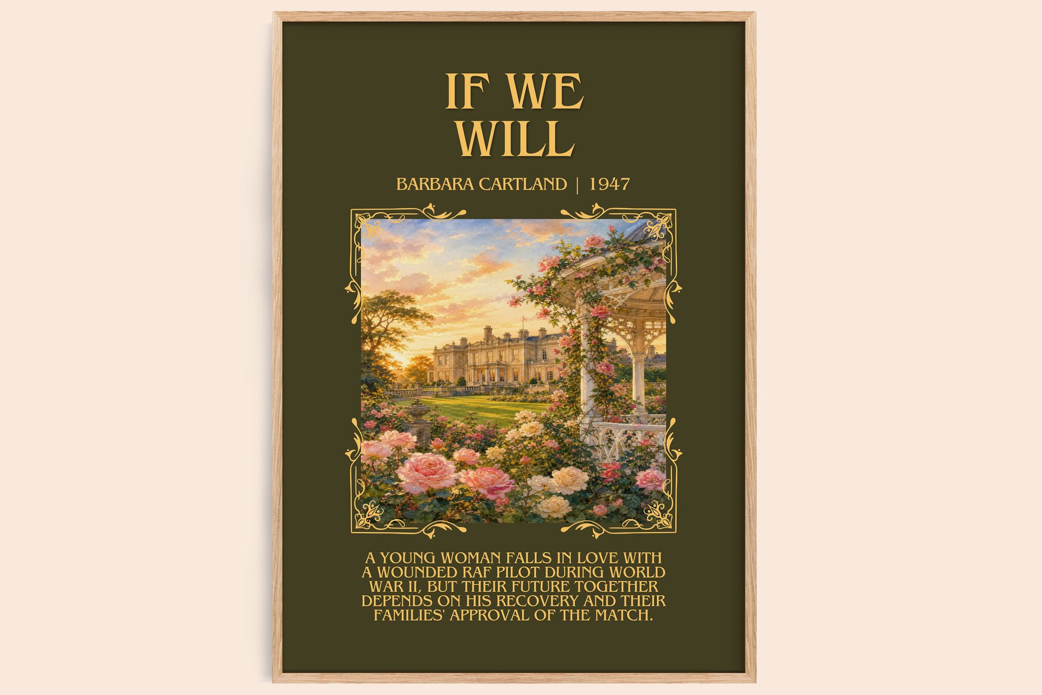 If We Will Minimalist Book Poster by Barbara Cartland