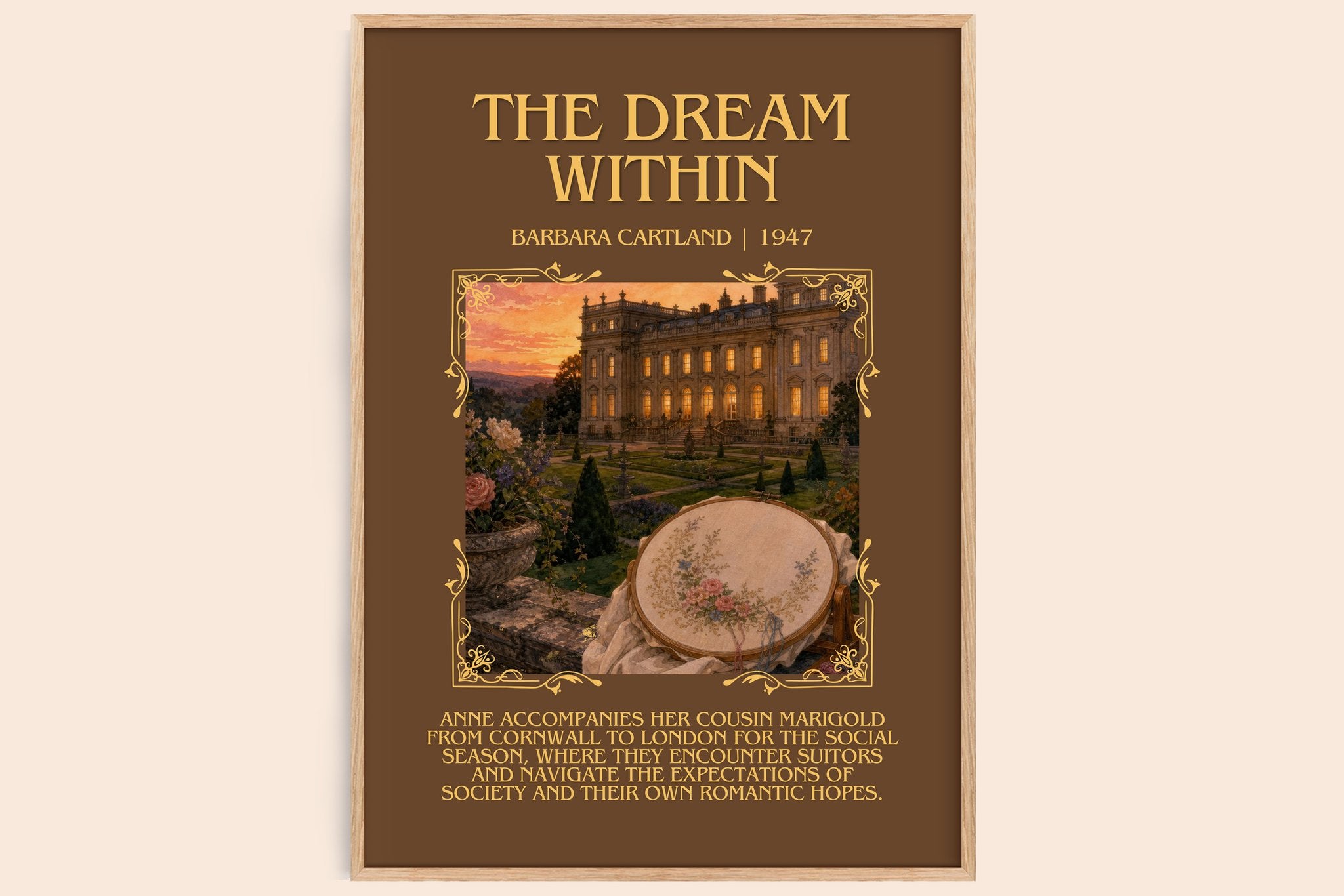 The Dream Within Minimalist Book Poster by Barbara Cartland