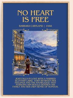 No Heart Is Free Minimalist Book Poster by Barbara Cartland – image 1
