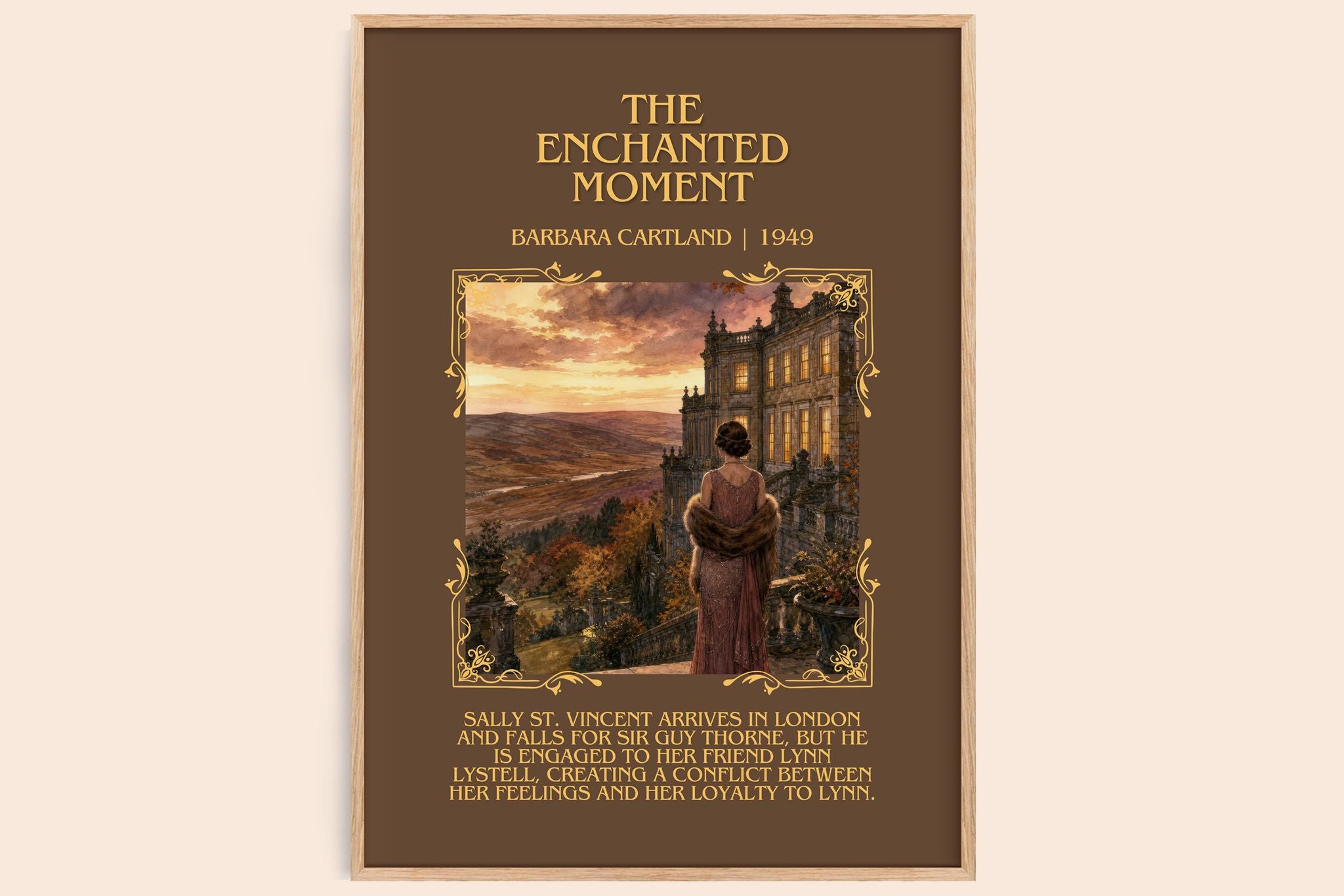 The Enchanted Moment Minimalist Book Poster by Barbara Cartland