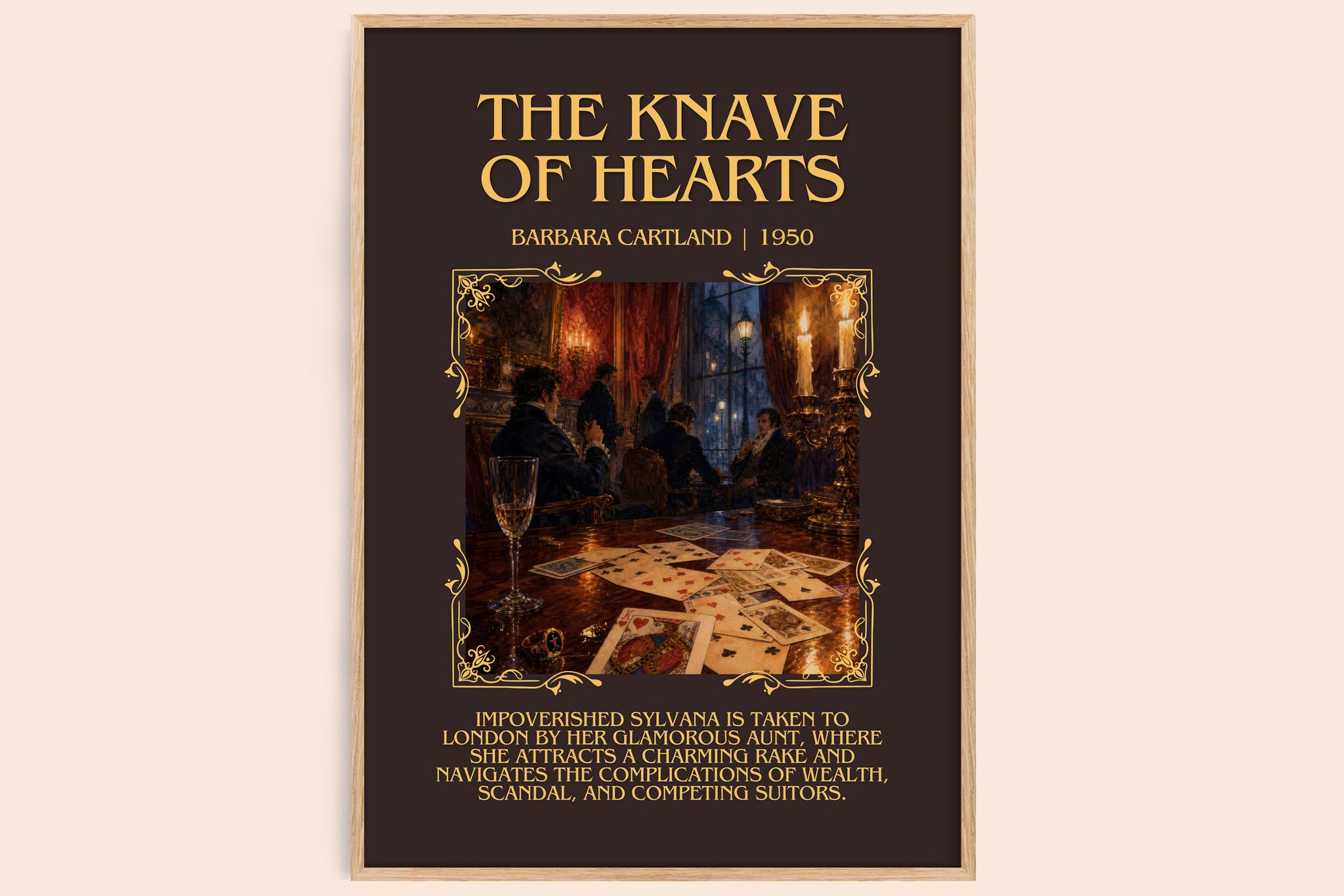The Knave Of Hearts Minimalist Book Poster by Barbara Cartland