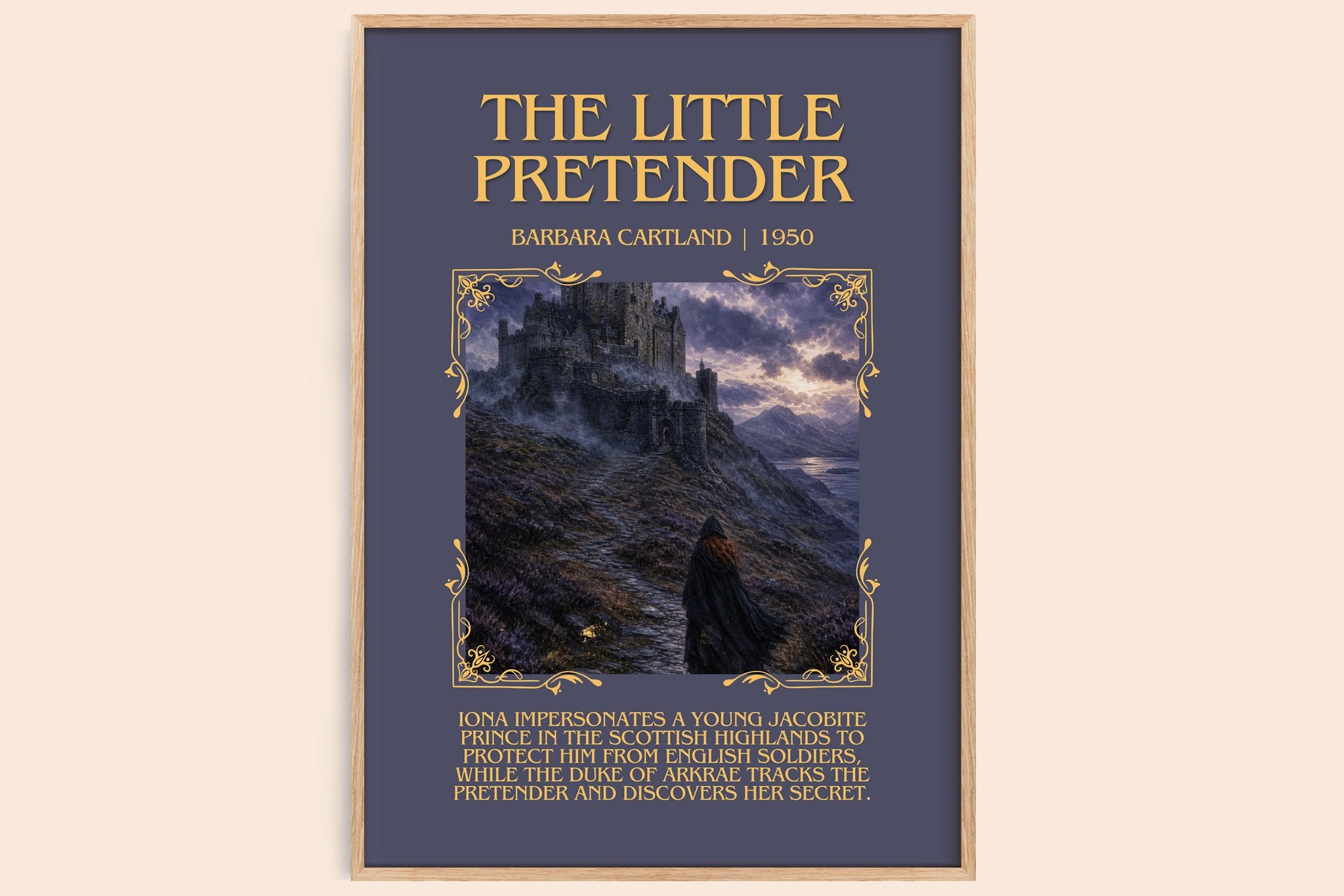 The Little Pretender Minimalist Book Poster by Barbara Cartland
