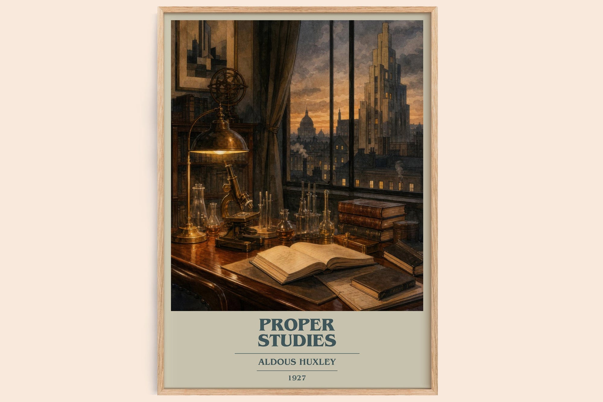 Proper Studies Book Cover Poster by Aldous Huxley