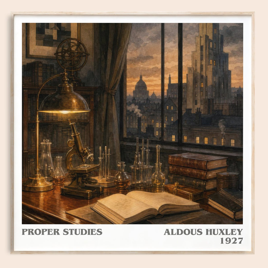 Proper Studies Literary Art Print by Aldous Huxley