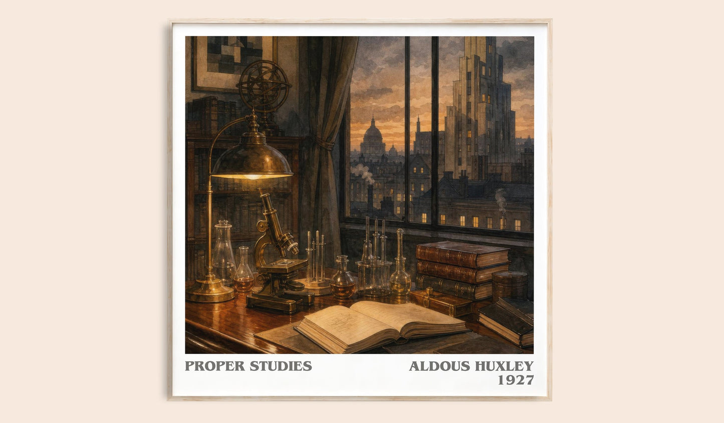 Proper Studies Literary Art Print by Aldous Huxley