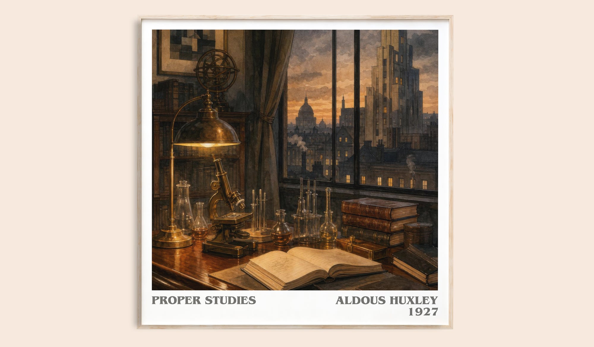 Proper Studies Literary Art Print by Aldous Huxley
