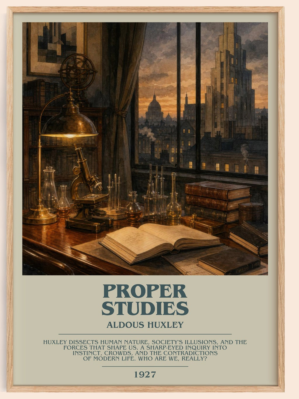 Proper Studies Bookish Wall Art by Aldous Huxley
