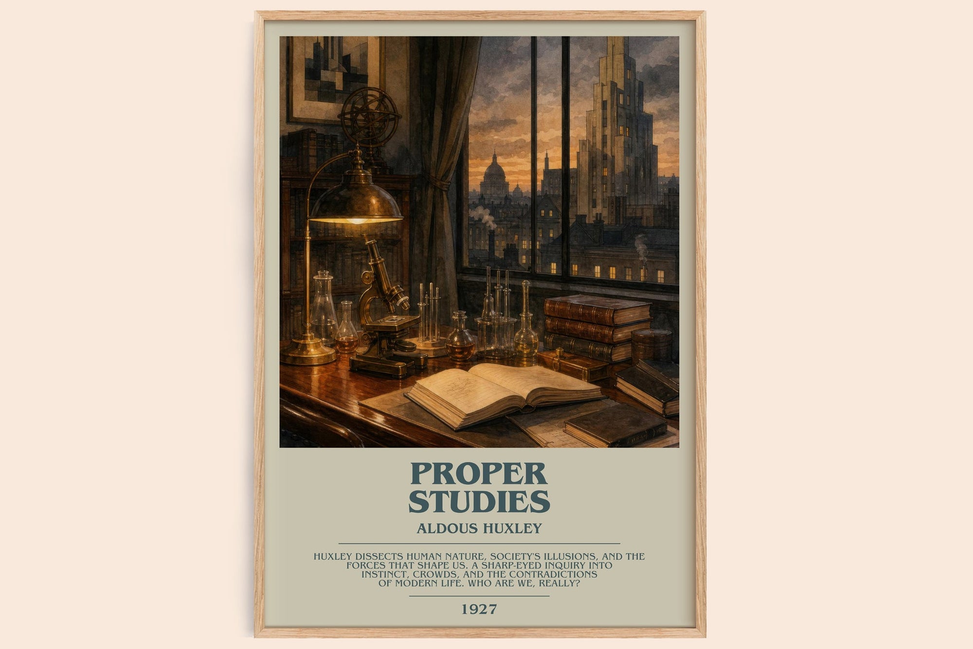 Proper Studies Bookish Wall Art by Aldous Huxley