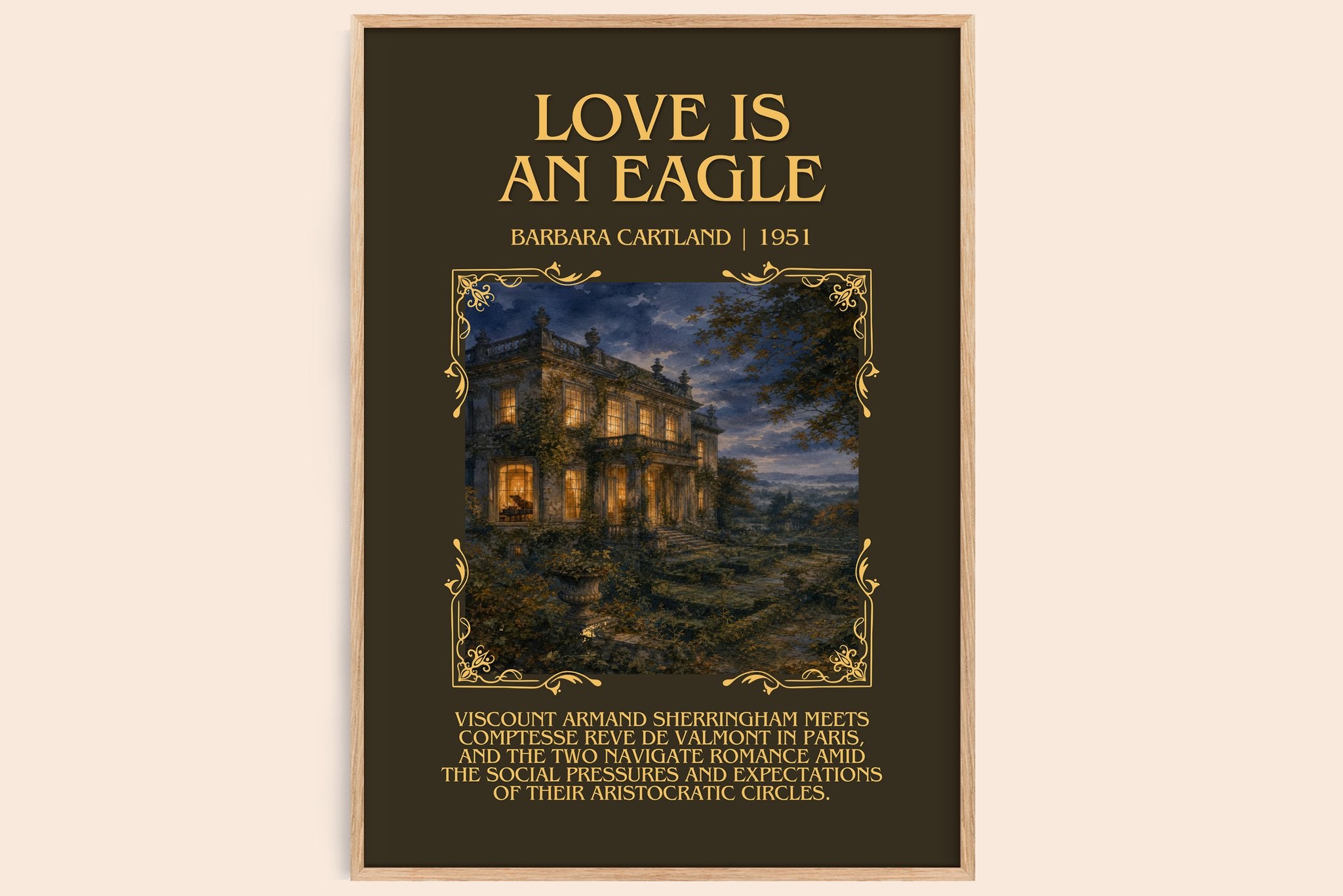 Love Is An Eagle Minimalist Book Poster by Barbara Cartland