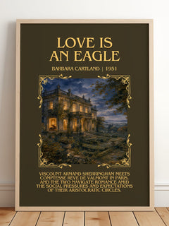 Love Is An Eagle Minimalist Book Poster by Barbara Cartland – image 2