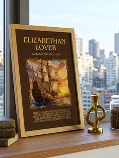 Elizabethan Lover Minimalist Book Poster by Barbara Cartland – image 3