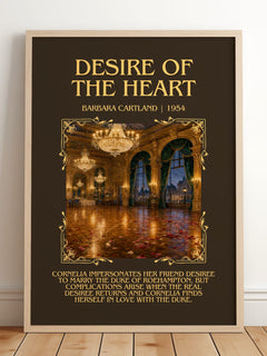 Desire Of The Heart Minimalist Book Poster by Barbara Cartland – image 2