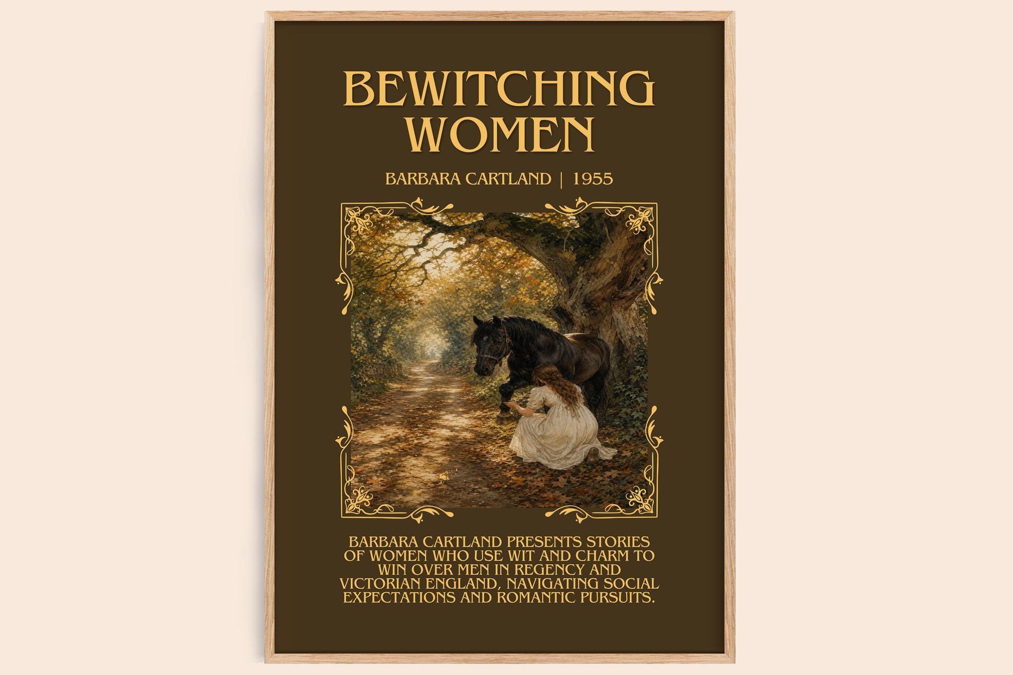 Bewitching Women Minimalist Book Poster by Barbara Cartland