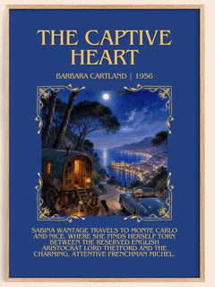 The Captive Heart Minimalist Book Poster by Barbara Cartland – image 1