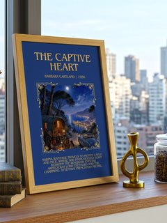 The Captive Heart Minimalist Book Poster by Barbara Cartland – image 3