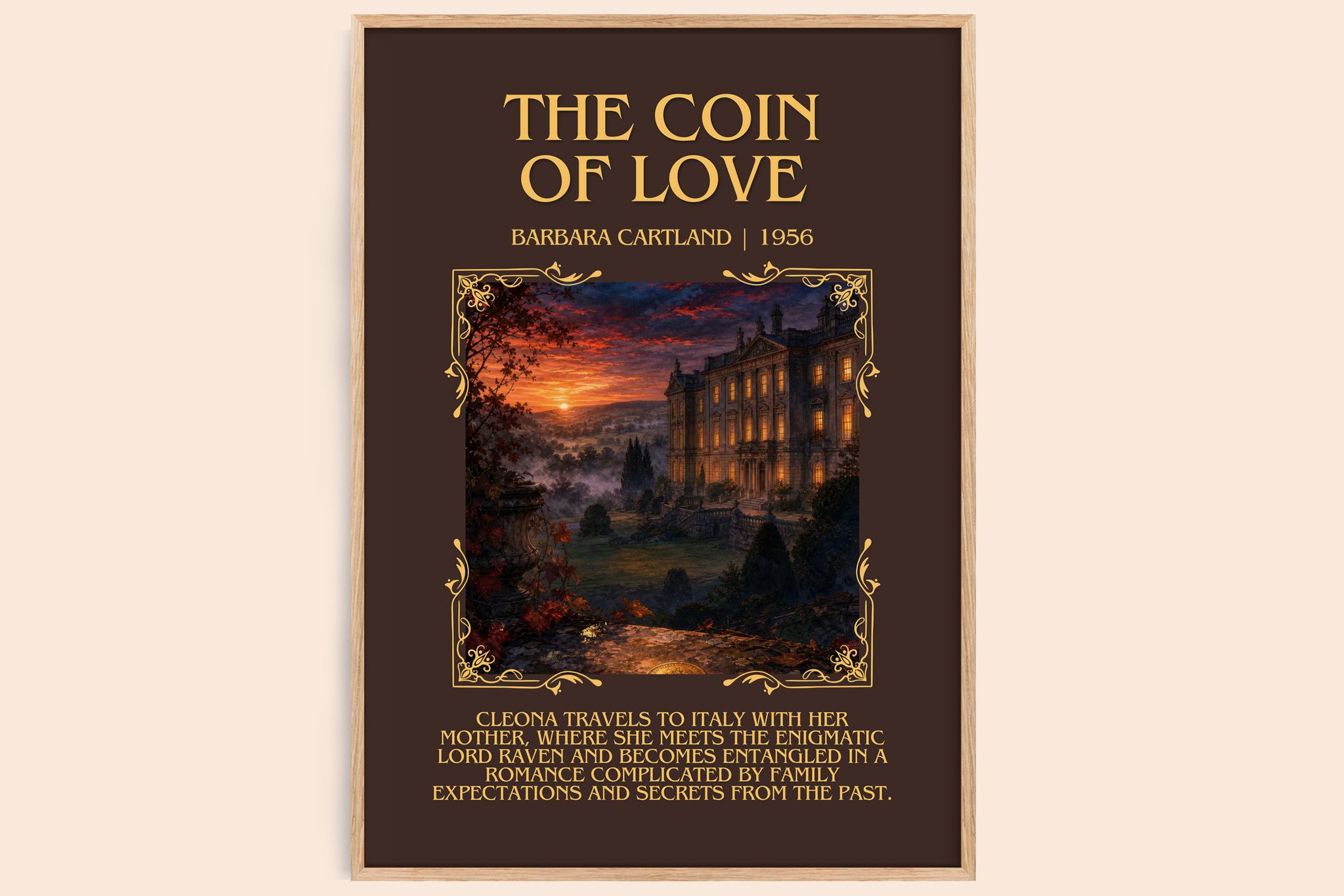The Coin Of Love Minimalist Book Poster by Barbara Cartland