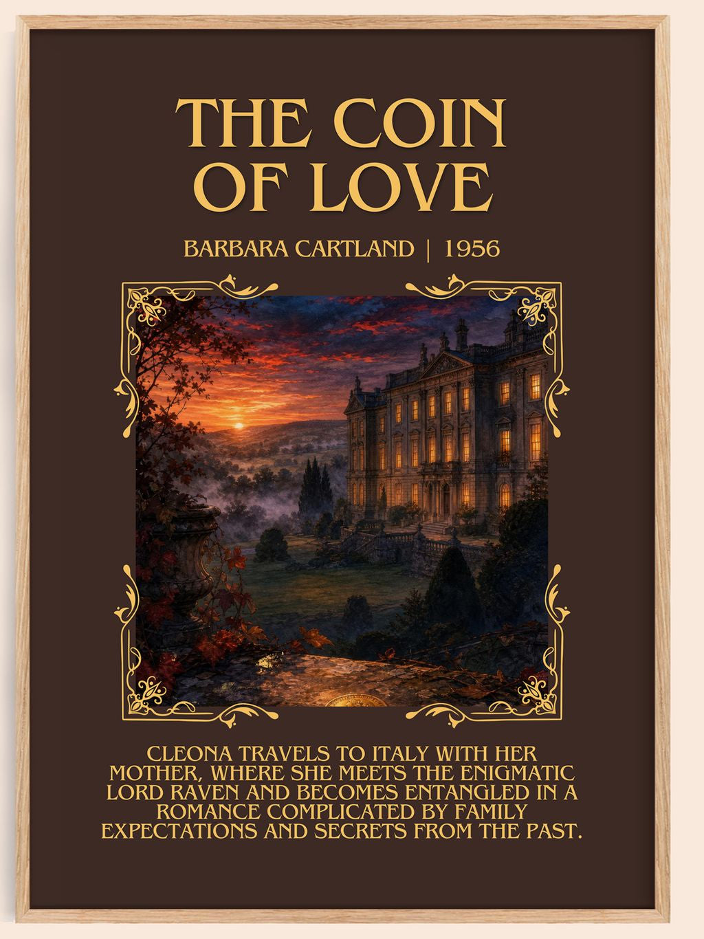 The Coin Of Love Minimalist Book Poster by Barbara Cartland – book poster