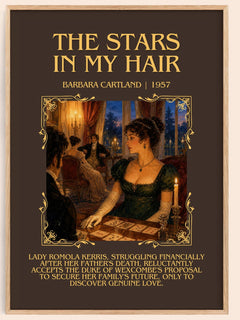 The Stars In My Hair Minimalist Book Poster by Barbara Cartland – image 1