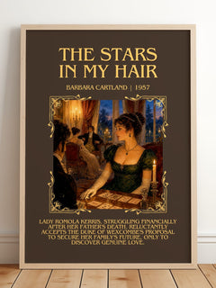 The Stars In My Hair Minimalist Book Poster by Barbara Cartland – image 2