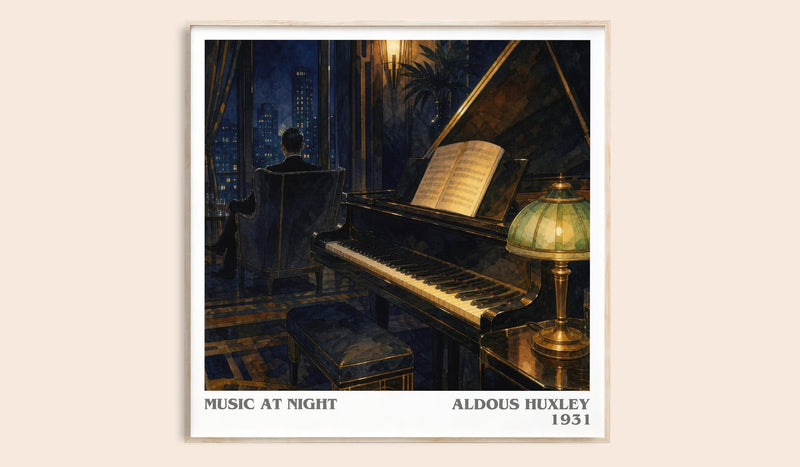 Music At Night Literary Art Print by Aldous Huxley