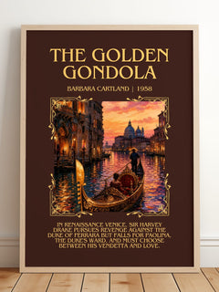 The Golden Gondola Minimalist Book Poster by Barbara Cartland – image 2