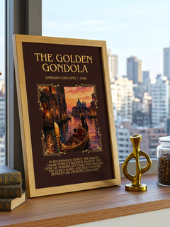 The Golden Gondola Minimalist Book Poster by Barbara Cartland – image 3