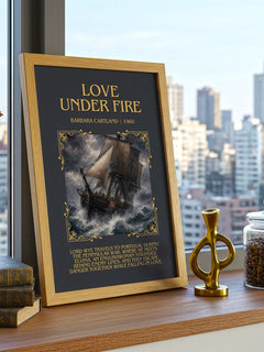 Love Under Fire Minimalist Book Poster by Barbara Cartland – image 3