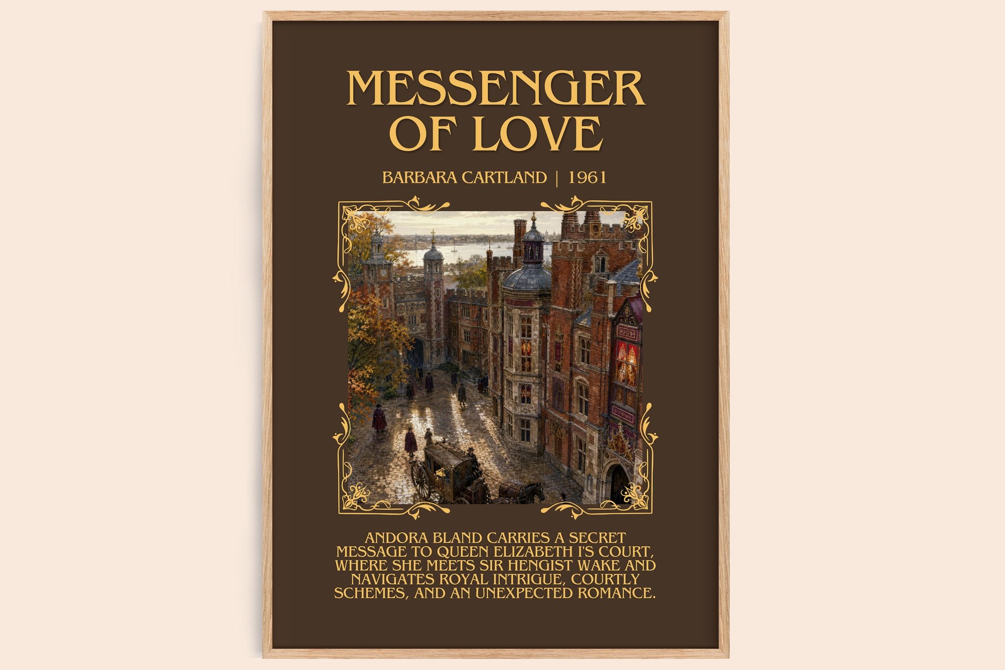 Messenger Of Love Minimalist Book Poster by Barbara Cartland