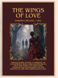 The Wings Of Love Minimalist Book Poster by Barbara Cartland – image 1