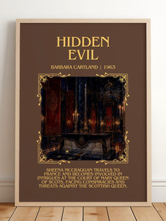 Hidden Evil Minimalist Book Poster by Barbara Cartland – image 2