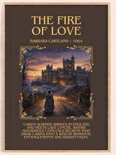 The Fire Of Love Minimalist Book Poster by Barbara Cartland – image 1