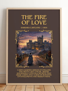 The Fire Of Love Minimalist Book Poster by Barbara Cartland – image 2