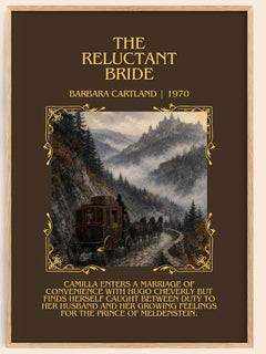 The Reluctant Bride Minimalist Book Poster by Barbara Cartland – image 1