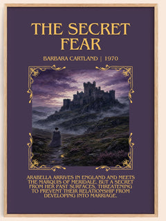 The Secret Fear Minimalist Book Poster by Barbara Cartland – image 1