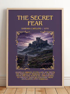 The Secret Fear Minimalist Book Poster by Barbara Cartland – image 2