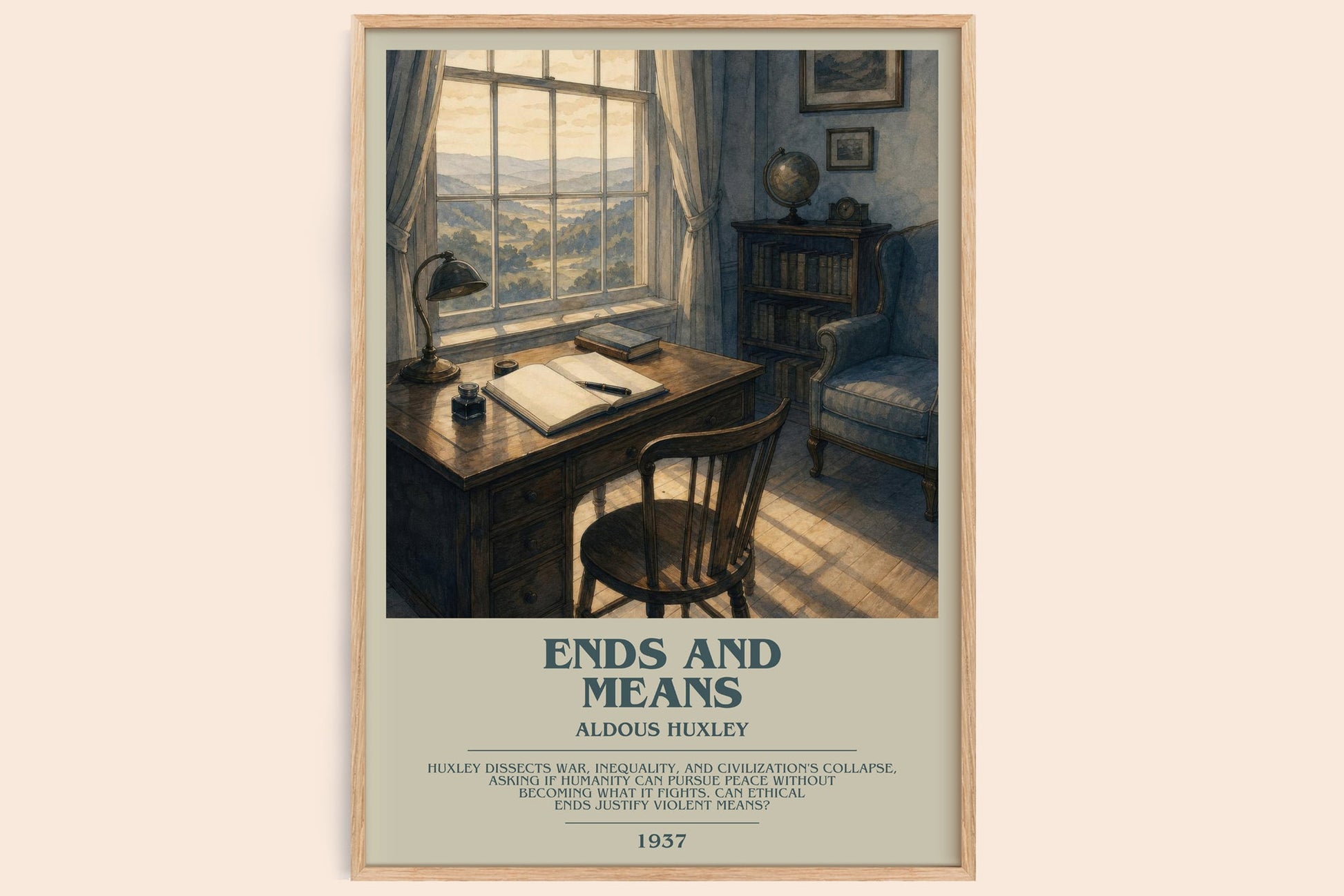 Ends And Means Bookish Wall Art by Aldous Huxley