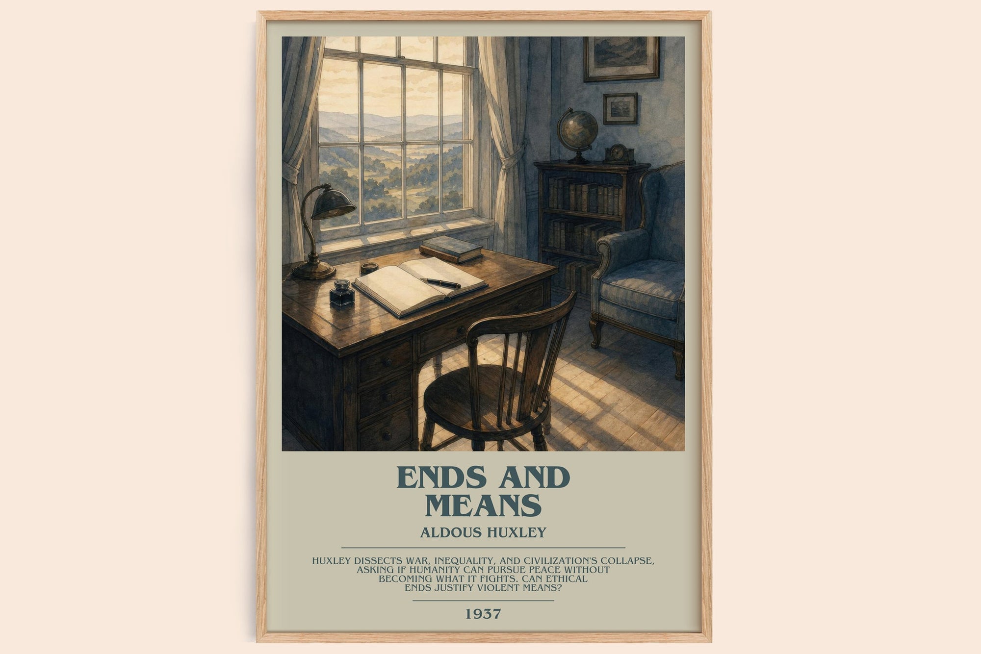 Ends And Means Bookish Wall Art by Aldous Huxley
