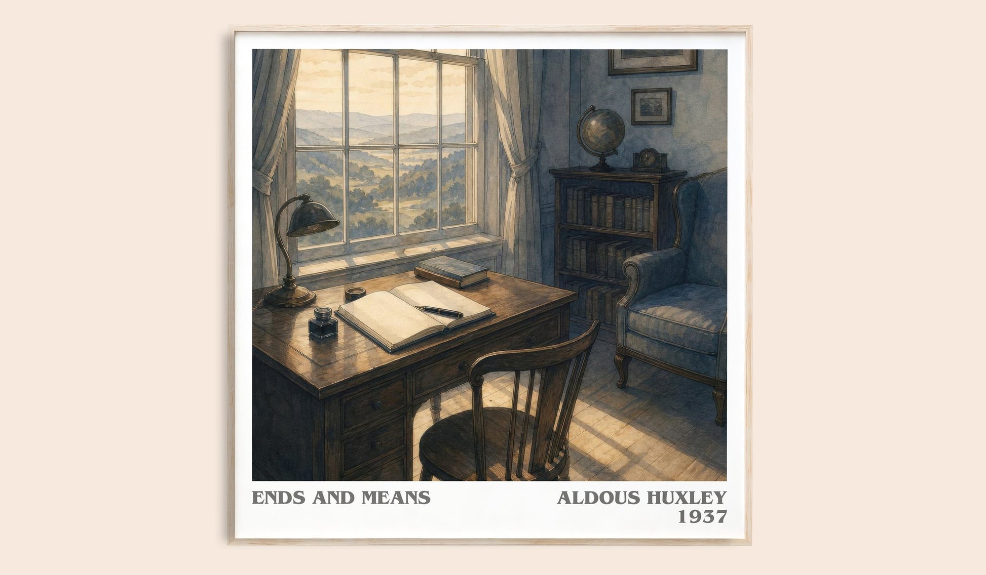 Ends And Means Literary Art Print by Aldous Huxley