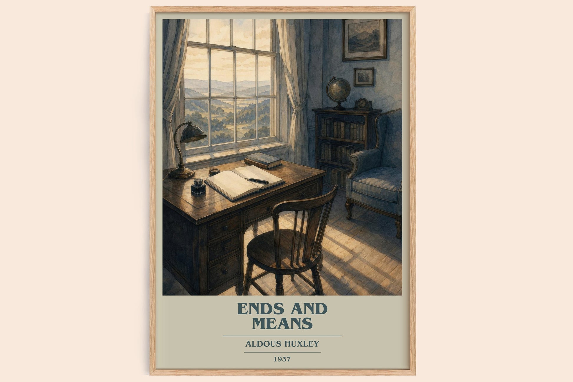 Ends And Means Book Cover Poster by Aldous Huxley