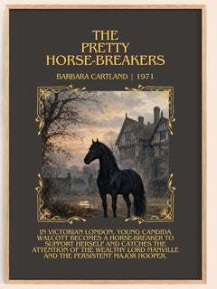 The Pretty Horse-Breakers Minimalist Book Poster by Barbara Cartland – image 1