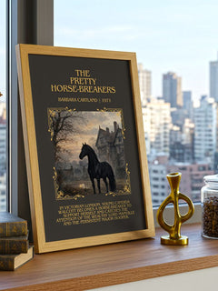 The Pretty Horse-Breakers Minimalist Book Poster by Barbara Cartland – image 3